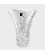 NIB HOYA  Tectonic Art Deco Crystal 10” Flower Vase Made In Tokyo Japan - $99.02 CAD