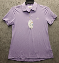 Greg Norman FR PALMS Polo Shirt Women M Purple Golf Performance Play Dry... - $21.44