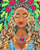 NEW - Beautiful Goddess Painting Kit - Paint Your Own - Hand-Drawn - Can... - $38.00