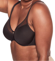 Bali® One Smooth U Ultra Light Convertible Full-Coverage Bra 3439 Size 34D Black - £15.02 GBP