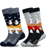 Merino Wool Ski Socks Kids, Knee-High Warm Thermal Snowboard Skating Soc... - $28.73