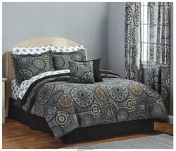 20-piece Bed Sets Vesper Charcoal Full - £68.17 GBP