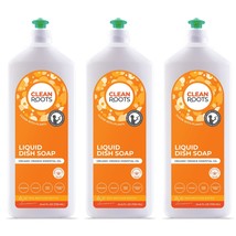 Clean Roots Liquid Dish Soap Plant-Based Organic Orange Scented, 3 Pack,... - $462.24 MXN