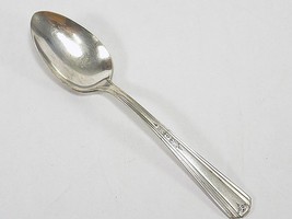 Rare! Vintage Aristocrat Silver Plate Spoon Scroll Pattern 6&quot; Long - £9.34 GBP