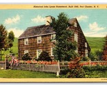 Historic John Lyonss Homestead Port Chester New York NY UNP Linen Postca... - $2.92