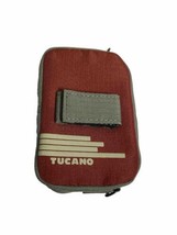 Tucano Men’s Red Grey Zip Pouch Wallet vtd - $12.59