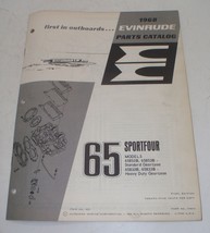 1968 Evinrude Outboard Parts Catalog 65 HP Sportfour - $15.98