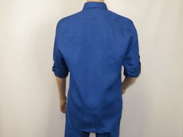 Men INSERCH premium Soft Linen Breathable 2pc Walking Leisure suit LS29116 Royal image 6