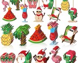 Christmas Wooden Hanging Ornaments Christmas Tree Decorations Beach Wood... - £20.55 GBP