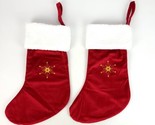 (Lot Of 2) IKEA VINTERFINT Christmas Stocking Red  19 ¾&quot; New 105.577.10 - $24.74