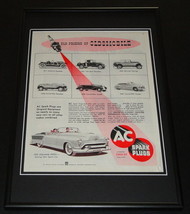 1953 AC Spark Plugs Olds Framed ORIGINAL 12x18 Vintage Advertisement Dis... - $59.39