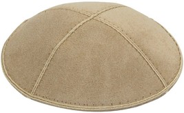 Yofah Religious Articles Adult Suede Kippah Medium Light Blue - $7.92+