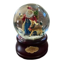 Musical Snow Globe 2004 Jolly Old St Nick Waterglobe Collectables Santa ... - $27.81