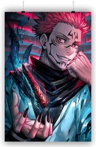 High Definition Ryomen Sukuna 1 Superhero Jujutsu Kaisen Anime Poster Non Toxic - £19.38 GBP