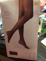 A New Day Women&#39;s 20 Denier Control Top Sheer Hosiery Tights Sz S / M CO... - £4.69 GBP