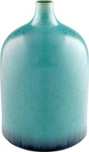 Vase Cyan Design Turquoise Glaze Ceramic - £294.98 GBP