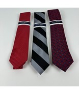 Club Room Men&#39;s Classic Lot of 3 Premium Polyester Ties Assorted-OS - $30.06 CAD