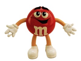 Bendable M&amp;M&#39;s Figurine, Red Plain Character, Glossy Plastic Body, Rubbe... - $12.69