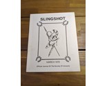 Slingshot March 1978 Official Journal Of The Society Of Ancients - $19.79