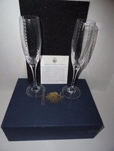 Faberge Bristol Clear Crystal  Flutes - £315.74 GBP