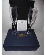 Faberge Bristol Clear Crystal  Flutes - $395.00