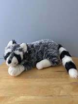 Dan Dee Raccoon Plush Toy Black and White Dandee Collectors Choice 12.5&quot; - $21.76
