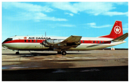 Air Canada plane prepares for takeoff at Canadian Airport Airplane Postcard - £4.73 GBP