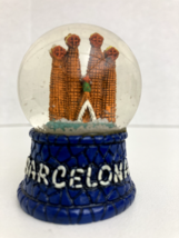 Barcelona, Spain Sagrada Familia Cathedral monuments mini snow globe - £19.82 GBP