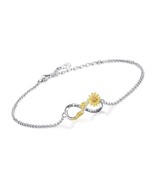 APOTIE You are My Sunshine Sunflower Necklace Bracelet - 925 - £72.05 GBP