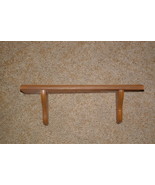 Brown Wood Shelf 18 by 5 by 5 3/4 - $7.00