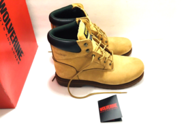 Wolverine Cheyenne 6” Gold Tan Work Boots - Size 14 M W/Original Box Hea... - £59.75 GBP