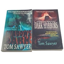Horror Book Lot Dark Harbors &amp; Shadows In The Dark By Tom Sawyer Paperbacks  - £10.30 GBP