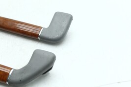 2004-2006 VOLKSWAGEN PHAETON OVERHEAD PULL GRAB HANDLE WOOD GRAIN SET OF 4 H2039 image 7
