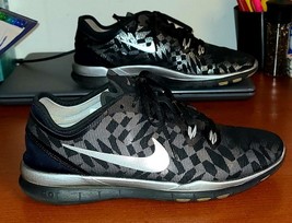 Nike Free Size 8 Shoes TR Fit Women’s Black And Silver 806277-001 - £12.96 GBP