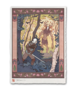 The Witcher III 3 Wild Hunt European Art Nouveau Giclee Poster Print 12x... - £58.69 GBP