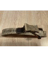 Vintage Gucci Belt Bow Buckle 181459-480199 90-36 Italy Sz 39” - $187.11
