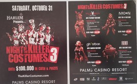 Night of The Killer Costumes 3 at Palms Casino Resort Las Vegas NV promo card - £3.89 GBP