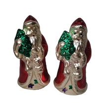 Vintage Christmas Santa Salt and Pepper Shaker Otagiri Enesco Mercury Painted - £11.99 GBP