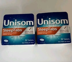Unisom Night Time Sleep Aid 32 tablets ea 25mg one Tab per Dose EXP 11/2... - £10.12 GBP