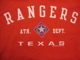 Vintage MLB Texas Rangers Baseball Sportswear Pro Player Red T Shirt Size XL - £14.73 GBP