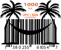 Instant 1000 UPC/EAN GTIN ASIN codes for Amazon Itunes Google Shopping etc - £23.97 GBP