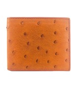 Men&#39;s Ostrich Leather Wallet Bifold Us Style Beautiful Money Bag Card Ph... - £53.36 GBP