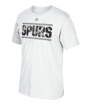 Adidas Men s San Antonio Spurs Energy Short Sleeve Crew T-Shirt, White, ... - $18.80