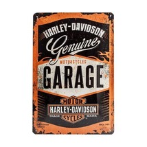 Nostalgic Art 22238 Harley Davidson Garage Metal Poster Tin Plate Sign 20 x 30 C - £54.05 GBP