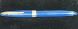 Vintage W A Sheaffer Fountain Pen Royal Blue White Dot14k Gold Two Tone Nib READ - $33.25