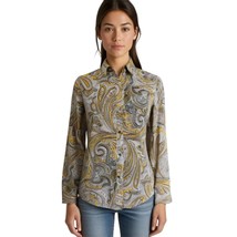 New York &amp; Company Beige Paisley Top - $24.75