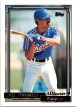 1992 Topps Gold Winners Jose Hernandez #237 Texas Rangers ROOKIE RC - $1.77