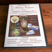 DVD T001 Traditions Techniques Vol 1 Modules A B C Academy of Heritage Designers - £7.18 GBP
