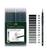 FABER-CASTELL 9000 Graphite Sketch Drawing Pencil Sets Art 8B - 2H set o... - $22.06 CAD