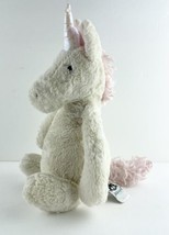 Jellycat Plush Bashful Unicorn White and Pink 12 inch Long - £11.60 GBP